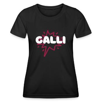 Look partenaire Halli Galli - T-shirt sport Femme - noir - Devant - AI Model Female 172 light (172cm)