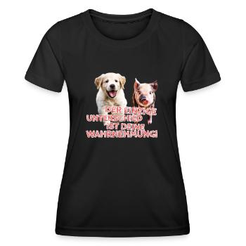 Der einzige Unterschied ist deine Wahrnehmung 2.0 - Frauen Funktions-T-Shirt - Schwarz - Vorne - AI Model Female 172 light (172cm)