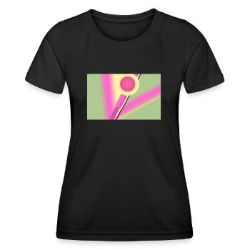 Linie & Kreise - Frauen Funktions-T-Shirt - Schwarz - Vorne - AI Model Female 172 light (172cm)