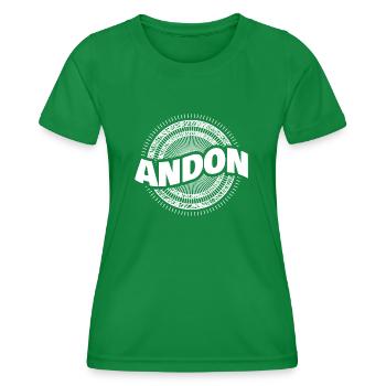 Man Andon - Women's Functional T-Shirt - kelly green - Front - AI Model Female 172 dark (172cm)