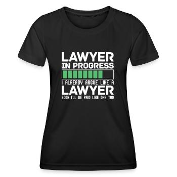 Drôle de cadeau Je suis déjà en train de plaider comme un avocat - T-shirt sport Femme - noir - Devant - AI Model Female 172 light (172cm)