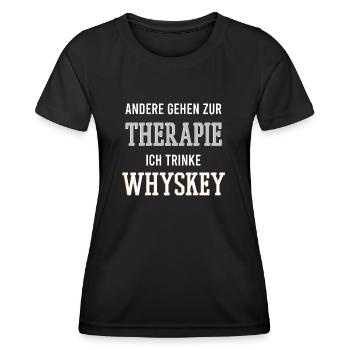 Whiskey - Frauen Funktions-T-Shirt - Schwarz - Vorne - AI Model Female 172 light (172cm)