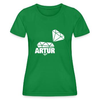 Artur als Kostbar - Frauen Funktions-T-Shirt - Kelly Green - Vorne - AI Model Female 172 dark (172cm)