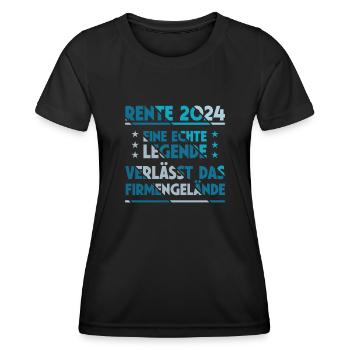 Retraite 2024 Légende Adieu Cadeau Adieu - T-shirt sport Femme - noir - Devant - AI Model Female 172 light (172cm)