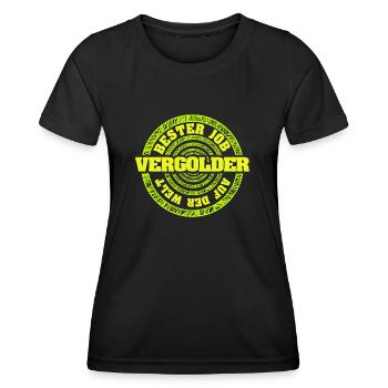 Job Vergolder - Frauen Funktions-T-Shirt - Schwarz - Vorne - AI Model Female 172 light (172cm)