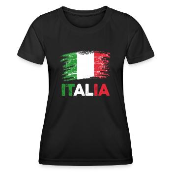 Italie Italien Italien Italie - T-shirt sport Femme - noir - Devant - AI Model Female 172 light (172cm)