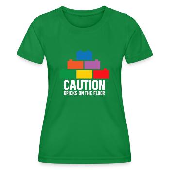 Brick Builder Brick Building Master Builder - Women's Functional T-Shirt - kelly green - Front - AI Model Female 172 dark (172cm)