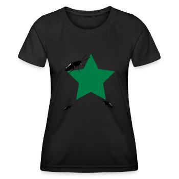 vote_for - Frauen Funktions-T-Shirt - Schwarz - Vorne - AI Model Female 172 light (172cm)
