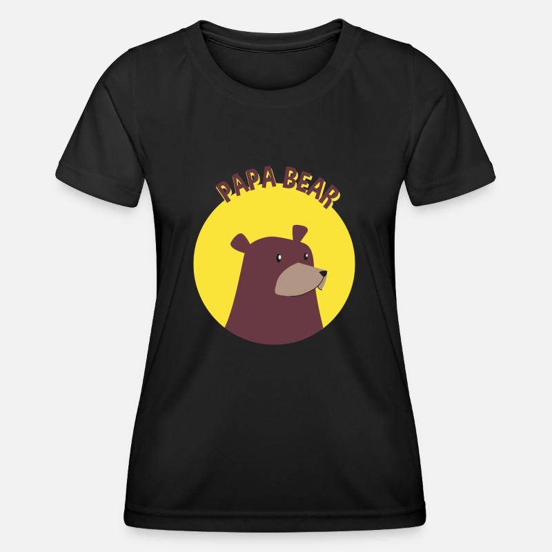 Papa Bear - Women's Functional T-Shirt - black
