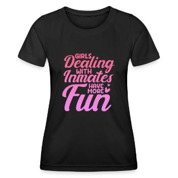 Female Nurses - Emergency Room Jail Worker - Women's Functional T-Shirt - black - Front - AI Model Female 172 light (172cm)