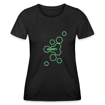 Name: Denny - Women's Functional T-Shirt - black - Front - AI Model Female 172 light (172cm)