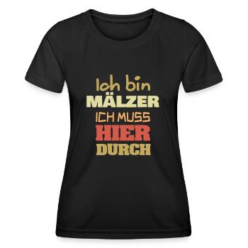 Profession Mälzer - T-shirt sport Femme - noir - Devant - AI Model Female 172 light (172cm)
