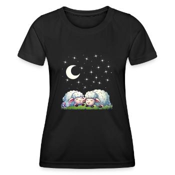 Guten Nacht - Träumen erlaubt - Frauen Funktions-T-Shirt - Schwarz - Vorne - AI Model Female 172 light (172cm)
