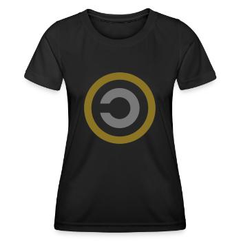 Copyleft, copy left, All rites reversed ! - Frauen Funktions-T-Shirt - Schwarz - Vorne - AI Model Female 172 light (172cm)
