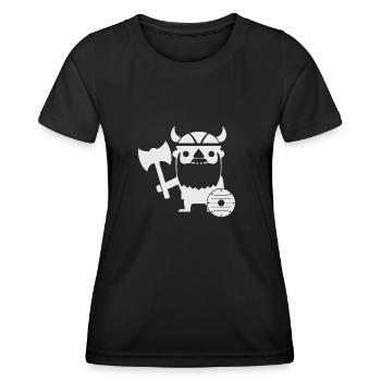 Viking Vikings - Women's Functional T-Shirt - black - Front - AI Model Female 172 light (172cm)