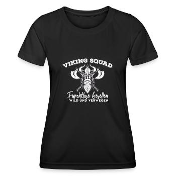 Viking - Intrépide - Sauvage - T-shirt sport Femme - noir - Devant - AI Model Female 172 light (172cm)