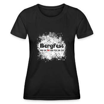Bergfest Mittwoch Halbzeit Hälfte - Frauen Funktions-T-Shirt - Schwarz - Vorne - AI Model Female 172 light (172cm)