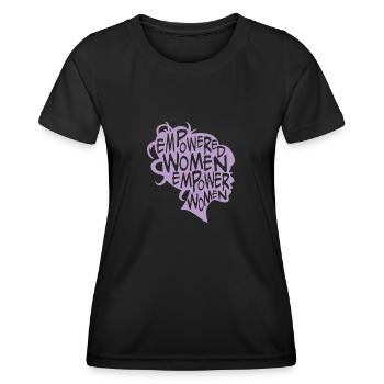 Empowered women Feminist Feminist cadeau - T-shirt sport Femme - noir - Devant - AI Model Female 172 light (172cm)