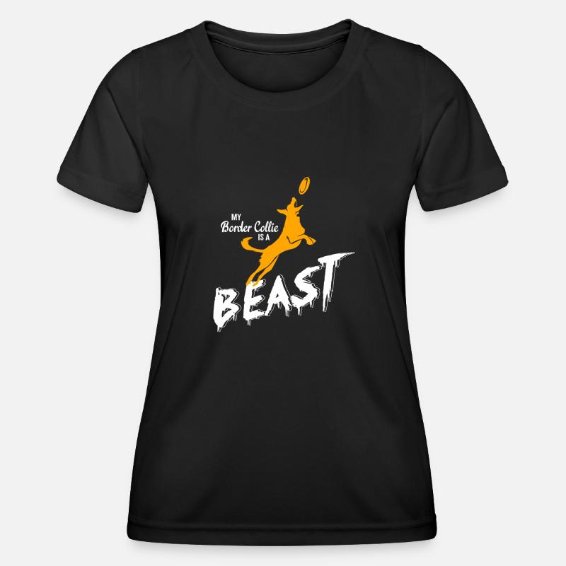 Border collie - Women's Functional T-Shirt - black