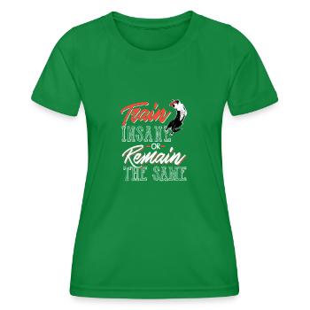 Border collie - Women's Functional T-Shirt - kelly green - Front - AI Model Female 172 dark (172cm)