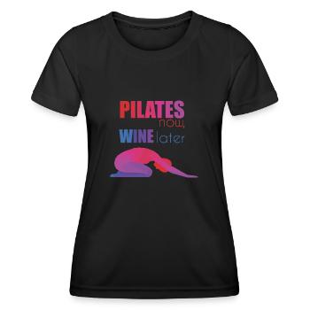 Pilates - Women's Functional T-Shirt - black - Front - AI Model Female 172 light (172cm)