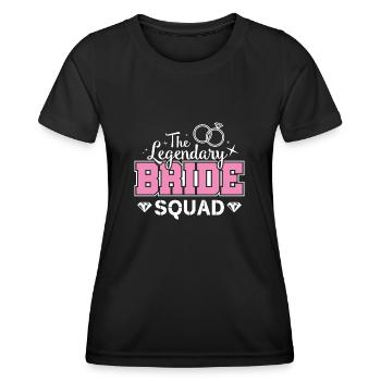 Bride Squad Junggesllinnenabschied - T-shirt sport Femme - noir - Devant - AI Model Female 172 light (172cm)