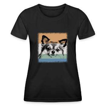 Chihuahua - Frauen Funktions-T-Shirt - Schwarz - Vorne - AI Model Female 172 light (172cm)