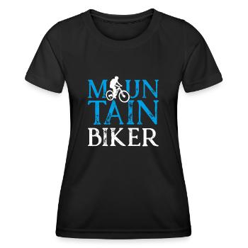 Mountain bikers - Women's Functional T-Shirt - black - Front - AI Model Female 172 light (172cm)