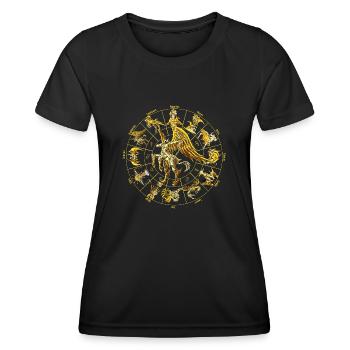 Zodiac Sign Divine Sagittarius Armor - Women's Functional T-Shirt - black - Front - AI Model Female 172 light (172cm)