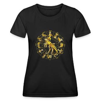 Zodiac Sign Divine Capricorn Armor - Women's Functional T-Shirt - black - Front - AI Model Female 172 light (172cm)
