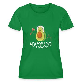 Advocado Lawyer Profession Saying Law Gift - Women's Functional T-Shirt - kelly green - Front - AI Model Female 172 dark (172cm)