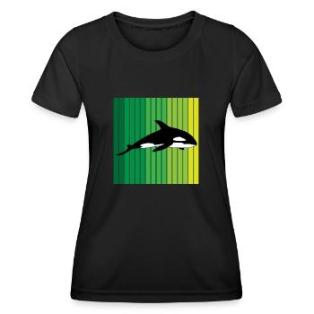 Killer Whale Orca Killer Whale Animal Ocean Gift - Women's Functional T-Shirt - black - Front - AI Model Female 172 light (172cm)