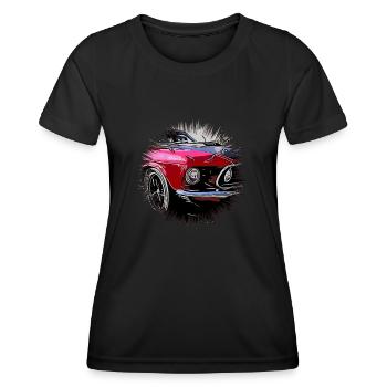Voiture - T-shirt sport Femme - noir - Devant - AI Model Female 172 light (172cm)