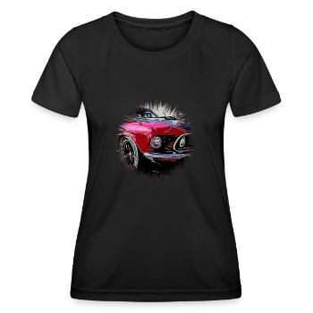 Voiture - T-shirt sport Femme - noir - Devant - AI Model Female 172 light (172cm)