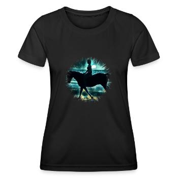Monter - T-shirt sport Femme - noir - Devant - AI Model Female 172 light (172cm)