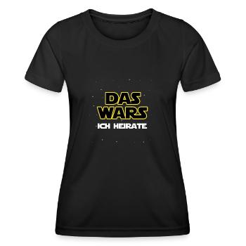 Das wars - Ich Heirate! - Frauen Funktions-T-Shirt - Schwarz - Vorne - AI Model Female 172 light (172cm)