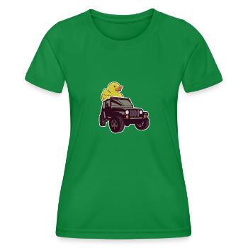 Canard Jeep - T-shirt sport Femme - vert - Devant - AI Model Female 172 dark (172cm)
