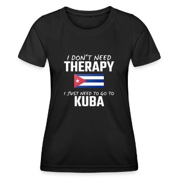 Kuba - Frauen Funktions-T-Shirt - Schwarz - Vorne - AI Model Female 172 light (172cm)