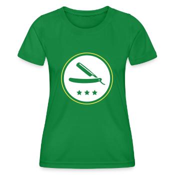 Barber razor blade - Women's Functional T-Shirt - kelly green - Front - AI Model Female 172 dark (172cm)