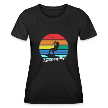 Kitesurf - T-shirt sport Femme - noir - Devant - AI Model Female 172 light (172cm)