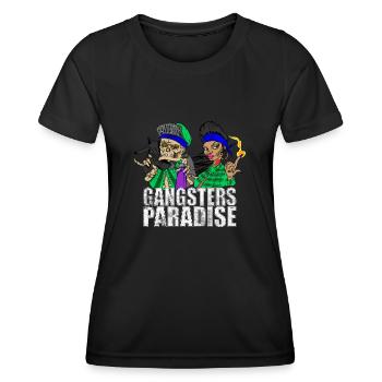 Gangsters Paradise - Frauen Funktions-T-Shirt - Schwarz - Vorne - AI Model Female 172 light (172cm)