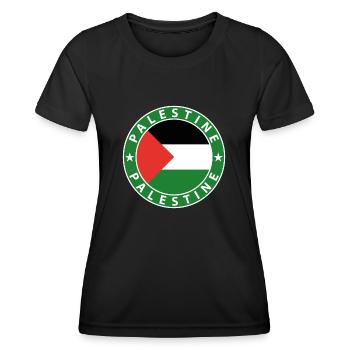 Palestine - T-shirt sport Femme - noir - Devant - AI Model Female 172 light (172cm)