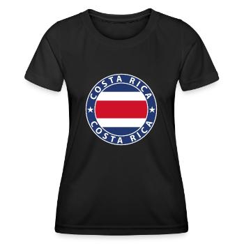 Costa Rica - Frauen Funktions-T-Shirt - Schwarz - Vorne - AI Model Female 172 light (172cm)