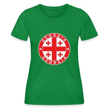 Georgia - Women's Functional T-Shirt - kelly green - Front - AI Model Female 172 dark (172cm)