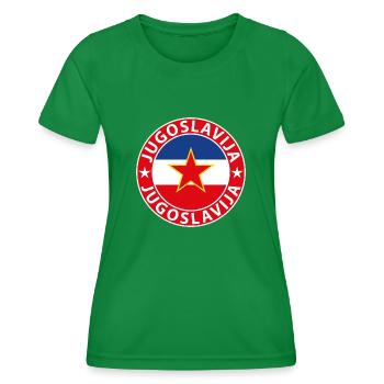 Jugoslawien - Frauen Funktions-T-Shirt - Kelly Green - Vorne - AI Model Female 172 dark (172cm)