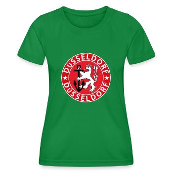Düsseldorf - Frauen Funktions-T-Shirt - Kelly Green - Vorne - AI Model Female 172 dark (172cm)