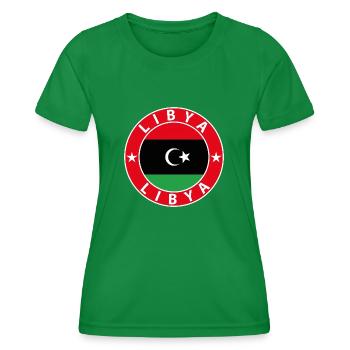 Libyen - Frauen Funktions-T-Shirt - Kelly Green - Vorne - AI Model Female 172 dark (172cm)