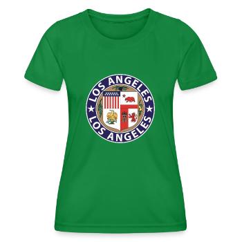 Los Angeles - Frauen Funktions-T-Shirt - Kelly Green - Vorne - AI Model Female 172 dark (172cm)