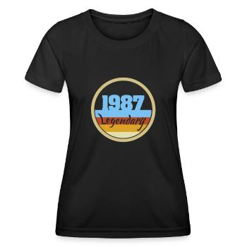 Legendary 1987 - Women's Functional T-Shirt - black - Front - AI Model Female 172 light (172cm)