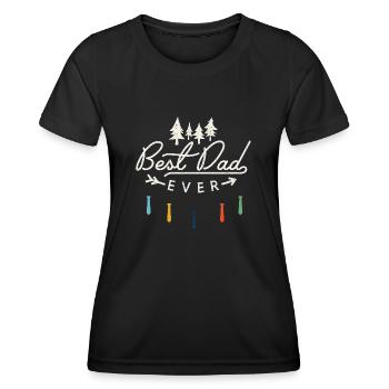 Fête des pères, je suis ton père - T-shirt sport Femme - noir - Devant - AI Model Female 172 light (172cm)